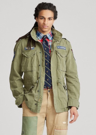 Men's Polo Ralph Lauren Cotton Twill Field Jackets | 846953DPW